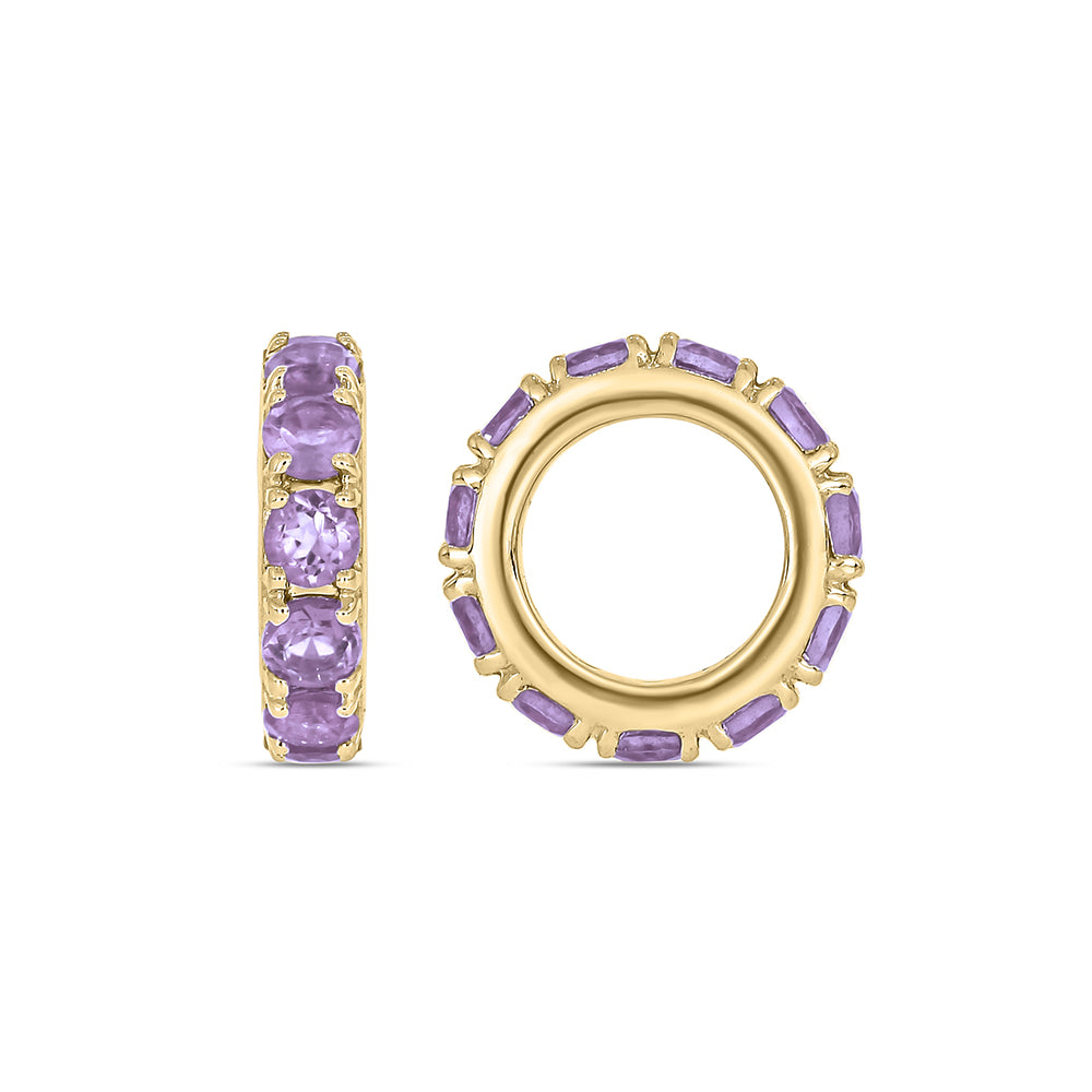 Sterling Silver 14KYGP Tanzanite Charm