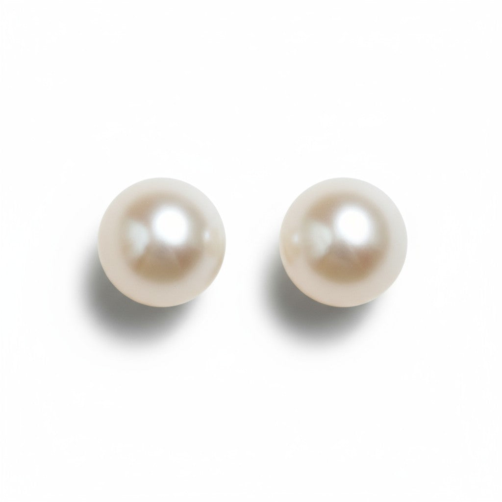 14KT Yellow Gold Akoya Cultured Pearl Stud Earrings