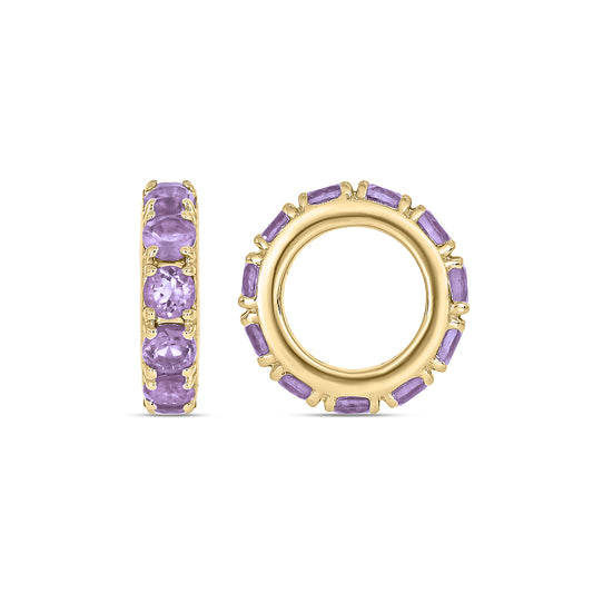 Sterling Silver 14KYGP Tanzanite Charm